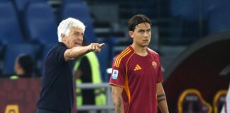 Gasperini: “Con lo Slovan Dybala non ci sarà, ha una minima lesione”