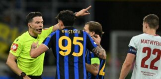 Inter-Shakhtar, nerazzurri in dieci al 68’: Bastoni espulso dopo due gialli in due minuti