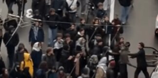 Tensione a Losanna con un automobilista durante la manifestazione dei giovani contro il capitalismo