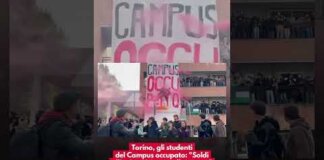 Torino, gli studenti del Campus occupato: “Soldi all’università, non alla guerra”