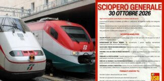 Sciopero generale del 30 ottobre, salari e carovita al centro della protesta: cosa cambia per chi viaggia